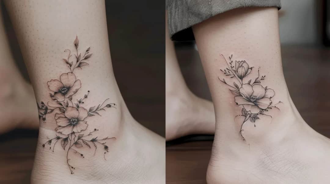 Delikatny tatuaż na rękę czy kostkę: Co lepiej się goi?